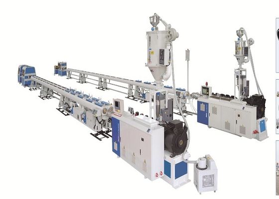 75mm 1000KG / H Drainase PE TUBE Pipe Extrusion Line Kebisingan rendah