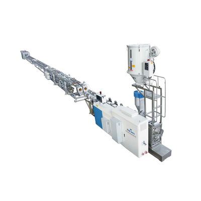 Polyolefin 12m / Min HDPE Mesin Pembuat Pipa Plastik kontrol PLC